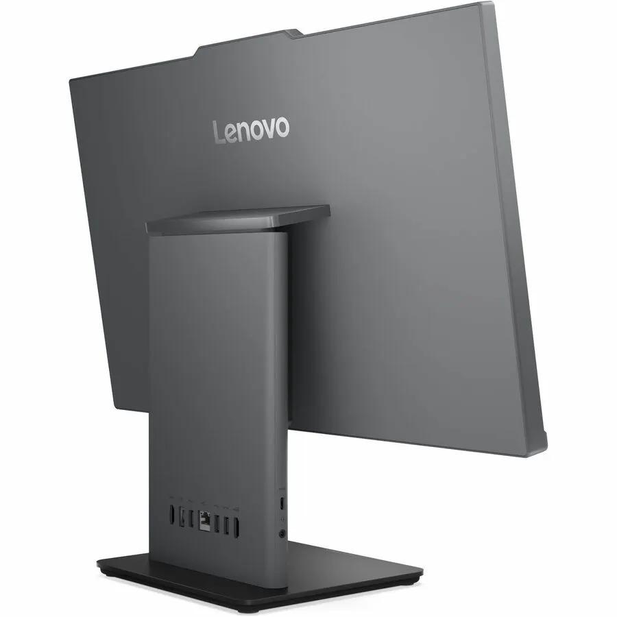 Lenovo ThinkCentre Neo 50a 24-inch All-in-One PC, gray back view on stand