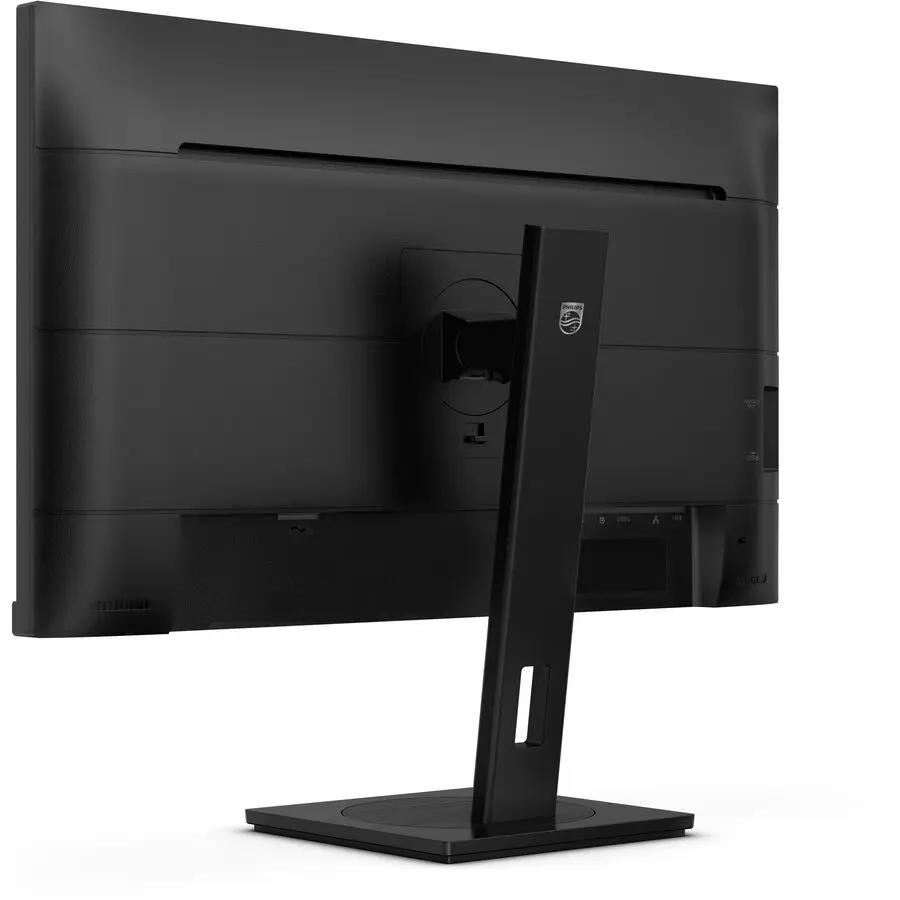 PHILIPS 27B1U3900 27-inch 4K UHD LED monitor, black, rear view on stand