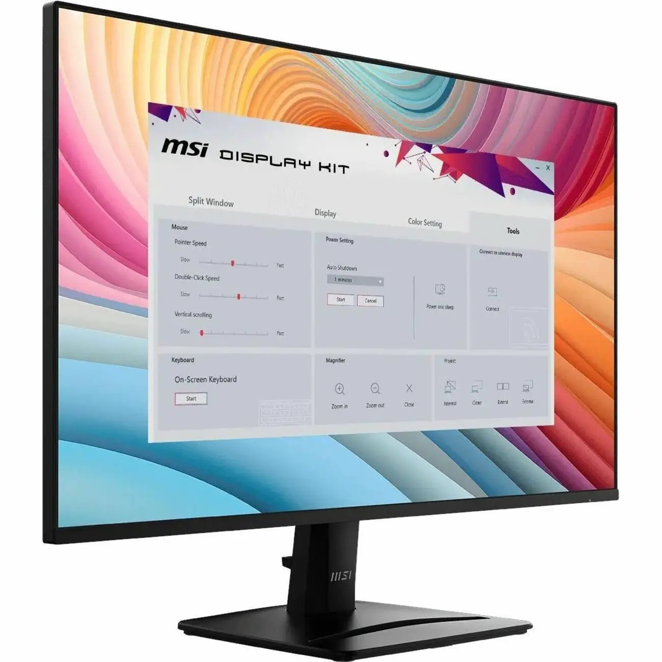 MSI Pro MP275 E2 27-inch Full HD LCD monitor in matte black