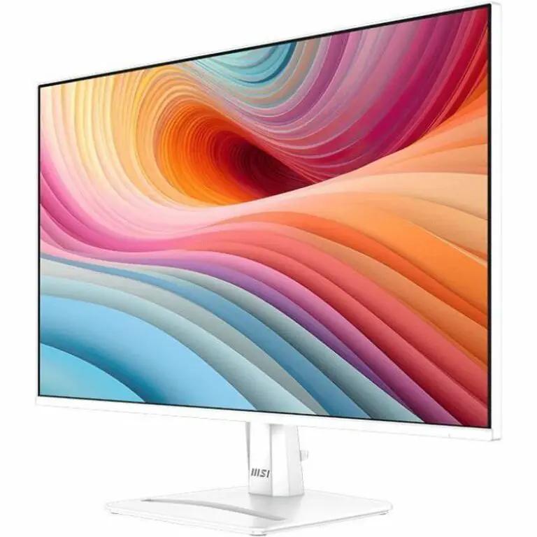 MSI Pro MP275W E2 27-inch full HD LCD monitor with white stand and slim bezels