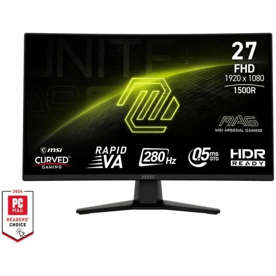 MSI MAG 274CXF 27-inch curved gaming monitor with 280Hz refresh, FHD 1920x1080, HDR Ready
