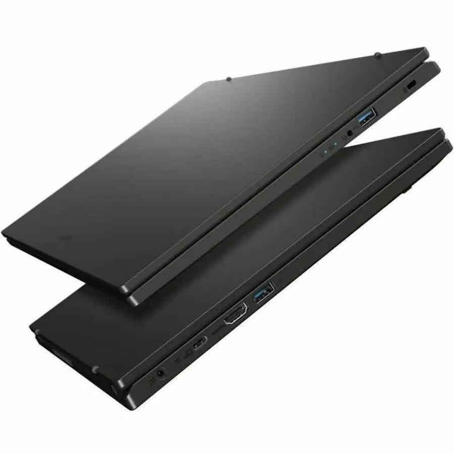 Two Acer Extensa 15 notebooks stacked, black with visible USB and HDMI ports.