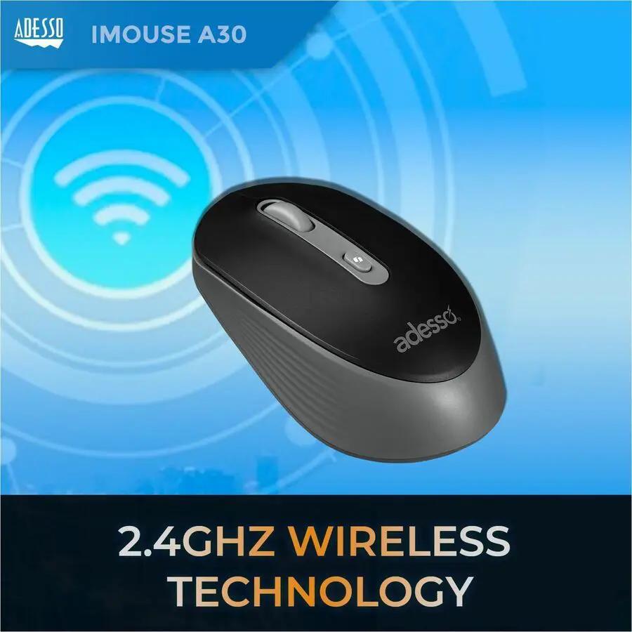 Adesso iMouse A30B Wireless Mouse with AI CoPilot Shortcut Button