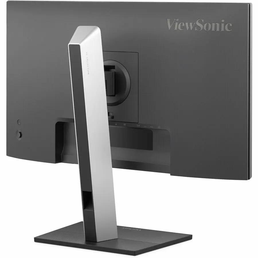 ViewSonic VG2458 24-inch monitor back view on metal stand