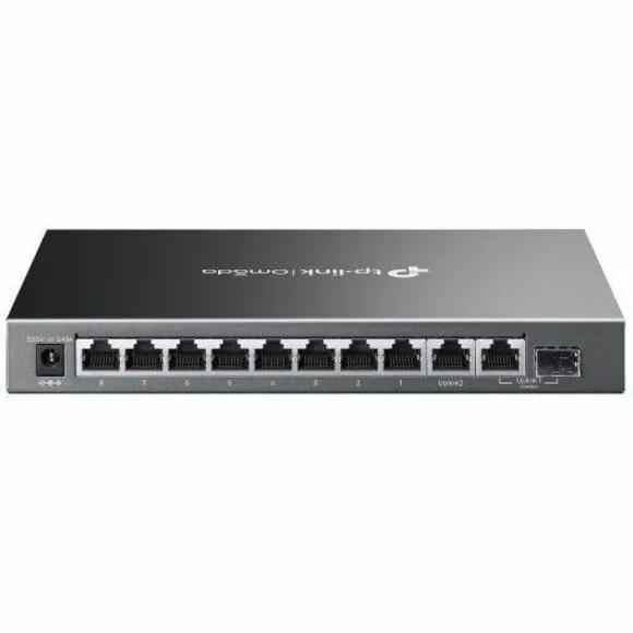 TP-Link Omada 10-Port Gigabit PoE+ SFP managed switch, gray metal chassis