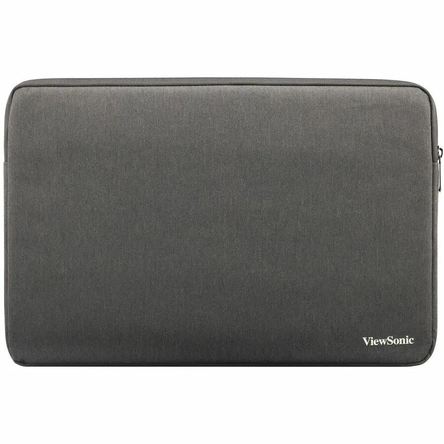 ViewSonic monitor carrying case, gray fabric with zipper and ViewSonic logo