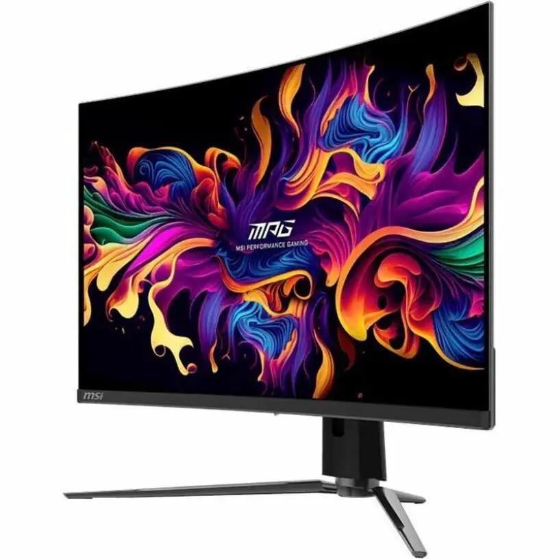 MSI MPG 321CURX 32-inch OLED 4K curved monitor in metallic black