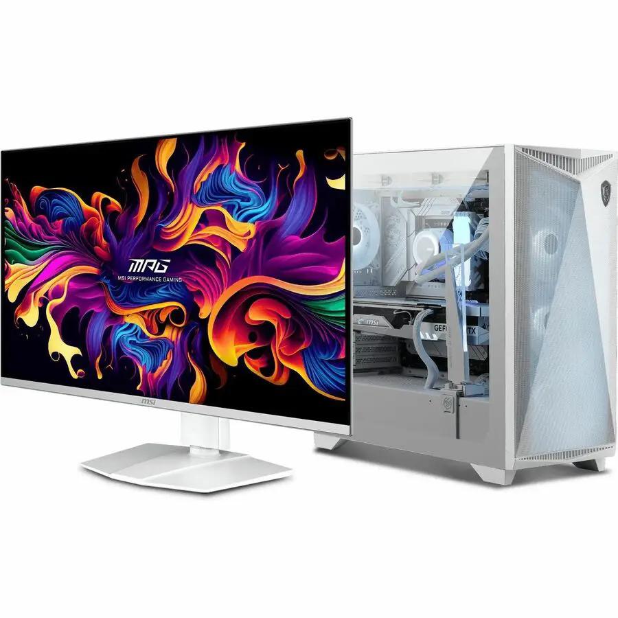 MSI MPG 321URXW 32-inch white 4K UHD QD-OLED gaming monitor