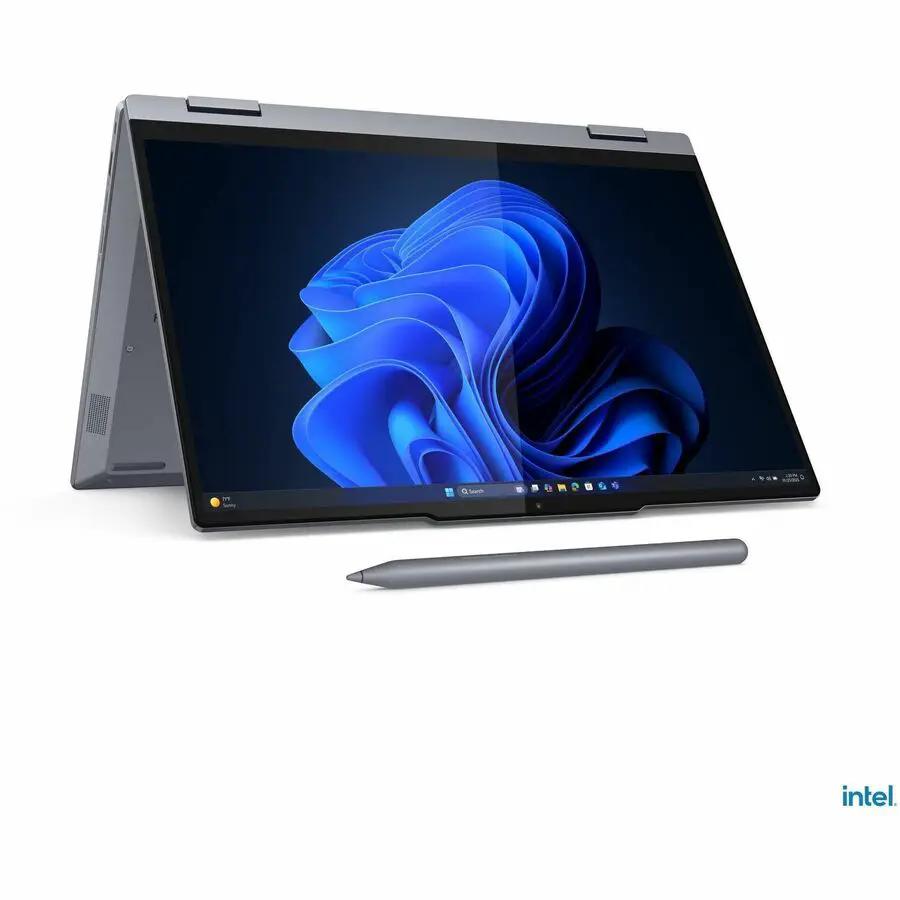 Lenovo ThinkBook 14 G5 2-in-1 laptop in Luna Gray with stylus
