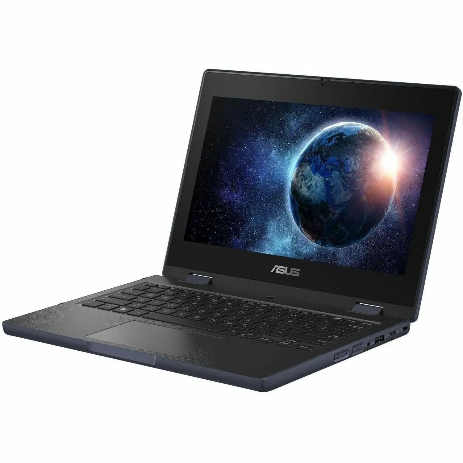 ASUS BR1104F rugged 2-in-1 laptop, mineral gray, 11.6-inch touchscreen
