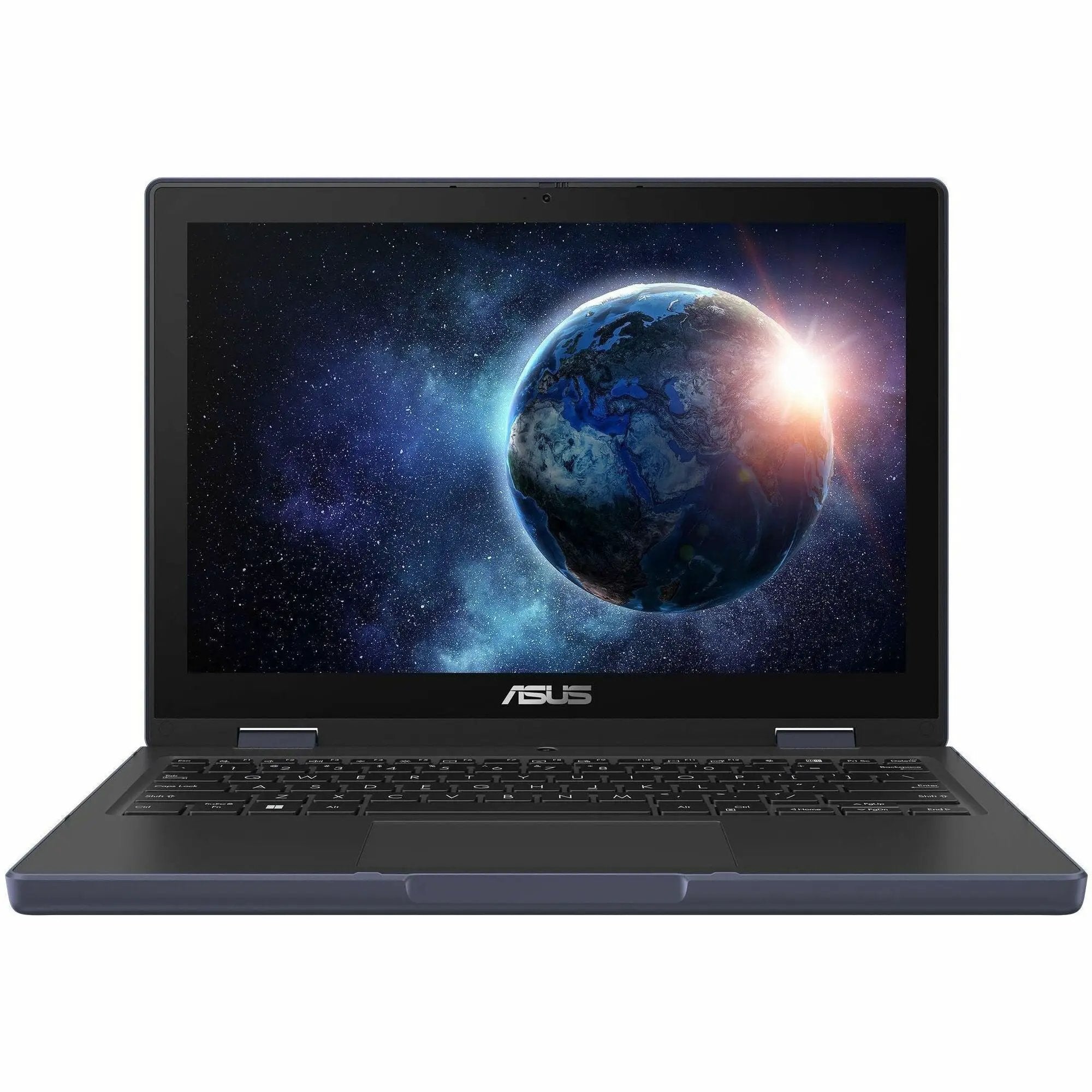 Asus BR1204F rugged 2-in-1 laptop with 12.2-inch touchscreen, mineral gray.