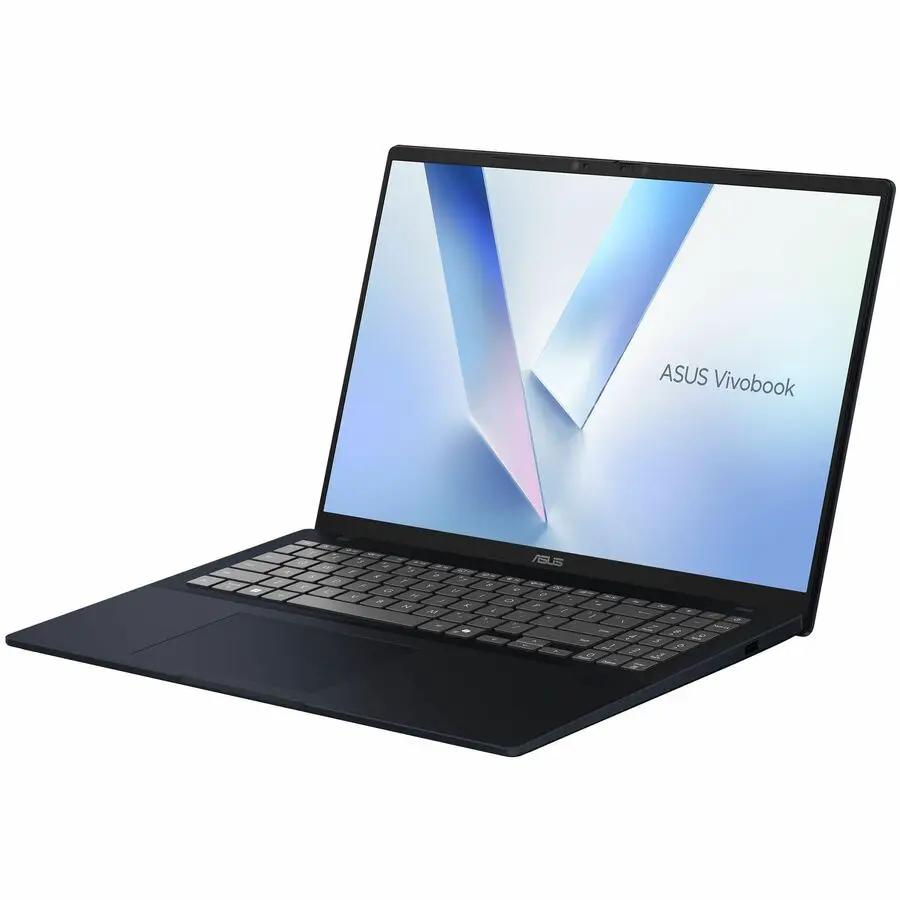 ASUS Vivobook 16 laptop, black, open with keyboard visible
