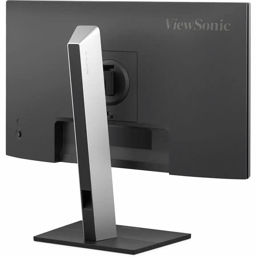 ViewSonic VG2452 24-inch monitor on a silver metal stand (back view)