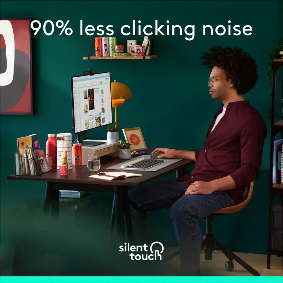 Logitech Signature Plus M750 L Wireless Mouse - For Large Sized Hands, SmartWheel Scrolling, Bluetooth Connectivity, Multi Device, 24-Month Battery, Silent Clicks, Customizable Side Buttons, Contoured Shape