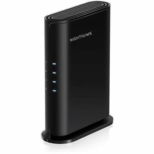 NETGEAR Nighthawk AX1800 WiFi 6 Router, black vertical unit with LED indicators
