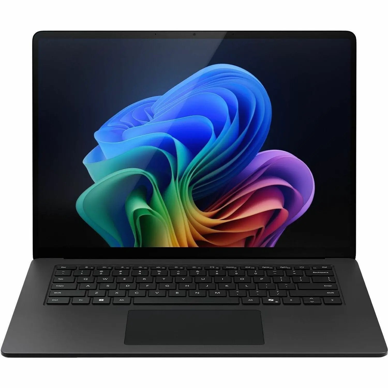 Microsoft Surface Laptop 7 15-inch touchscreen laptop, black chassis.