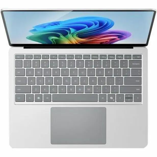 Microsoft Surface Laptop 7 in platinum silver with large touchpad