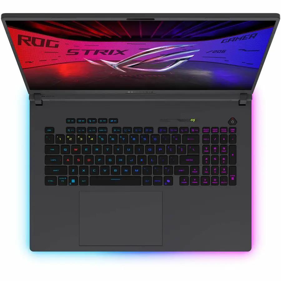 ASUS G18 gaming laptop with RGB backlit keyboard, 18-inch display, 32 GB RAM, 2 TB SSD