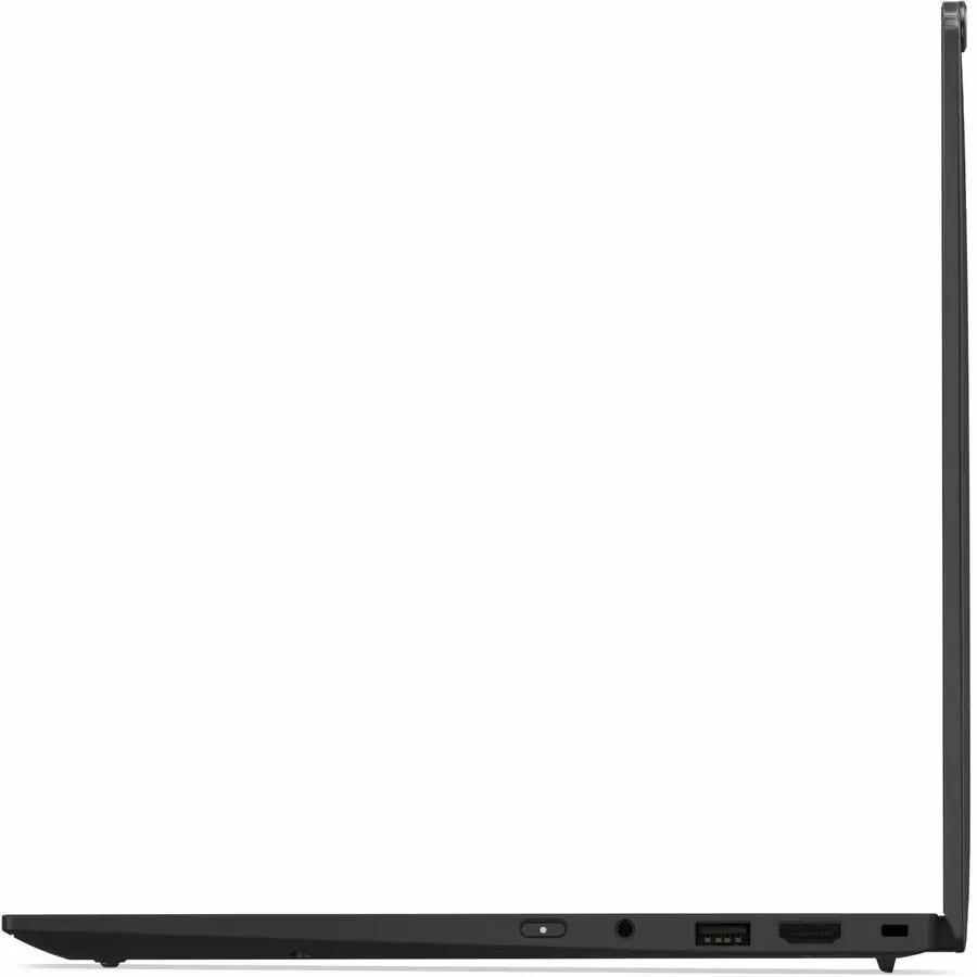 Lenovo ThinkPad X1 Carbon Ultrabook side view, black with visible USB-A and HDMI ports.