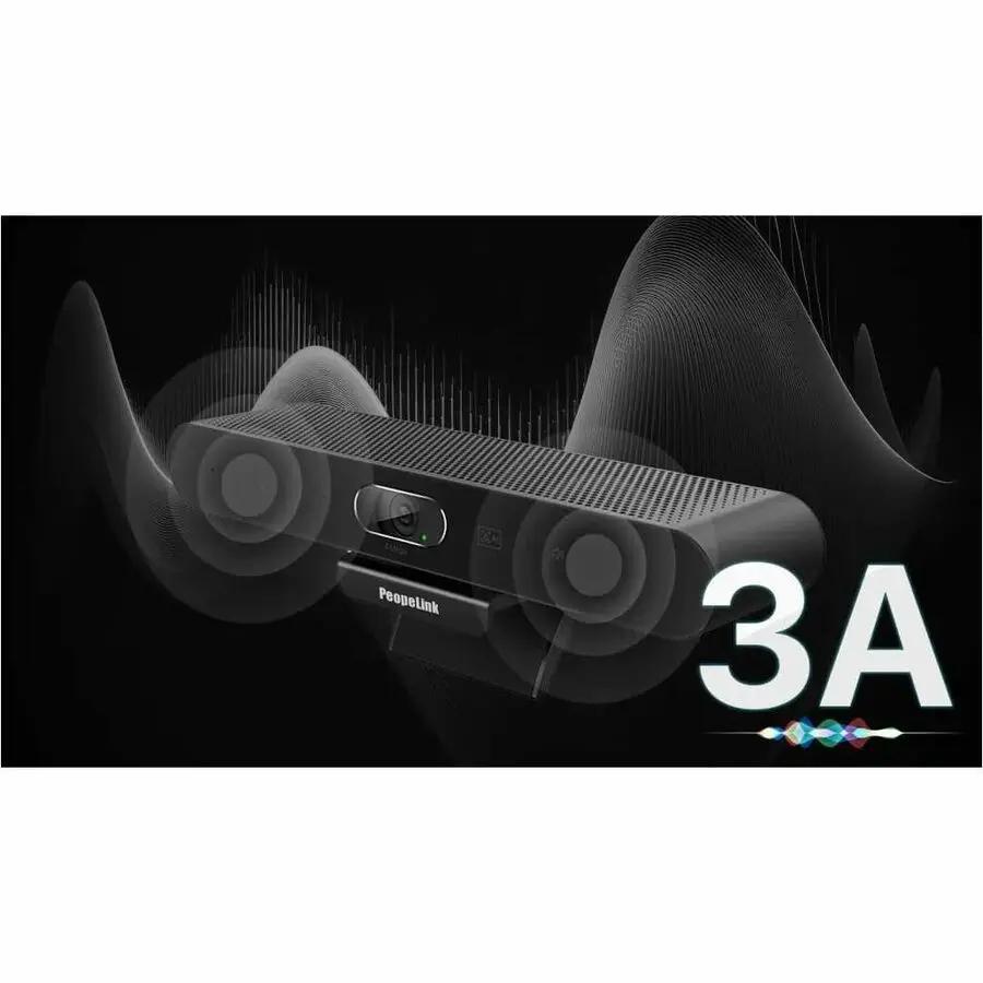 PeopleLink i20 Plus webcam, 4 MP, black, 1 pack