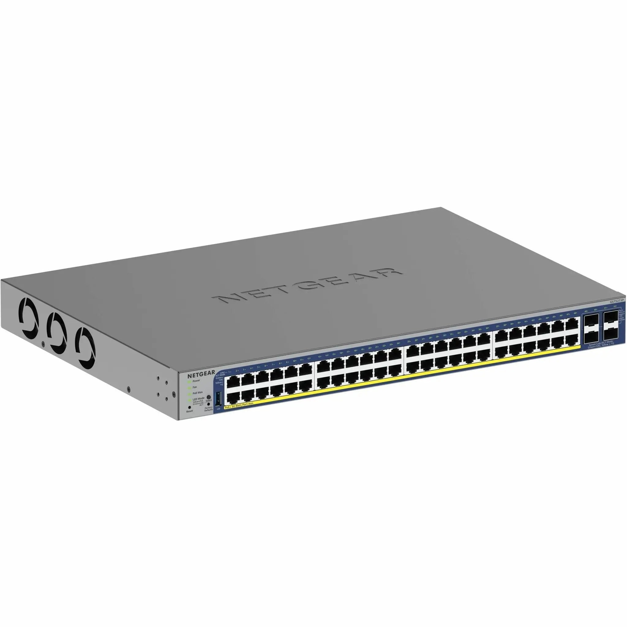 NETGEAR 48-port PoE++ smart switch with SFP+ uplinks