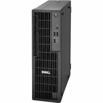 Dell QCS1255 Pro Slim Desktop, black tower with Dell logo