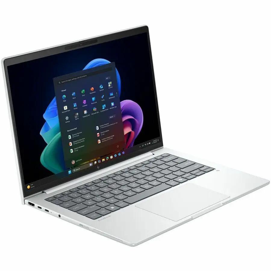 HP EliteBook 8 Notebook in glacier-silver aluminum with 32 GB RAM and 512 GB SSD