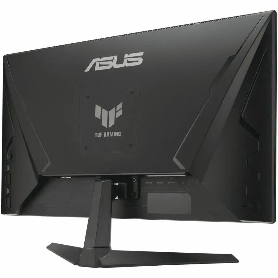 ASUS TUF VG279QE5A 27-inch black gaming monitor back view with TUF Gaming logo