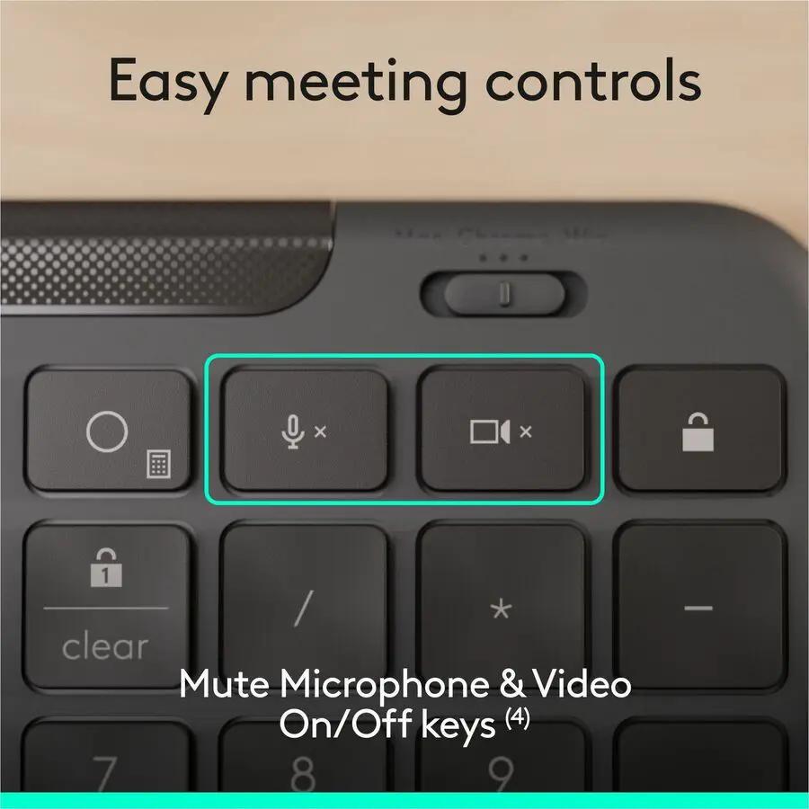 Logitech Signature Slim Wired K620 for Business, Full-Size Keyboard, USB-C Plug-and-Play, scissor keys, Graphite