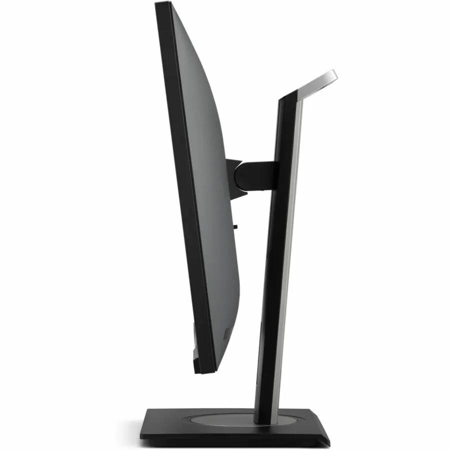 ViewSonic VG2748A-2K 27-inch IPS monitor on a black stand (side view)