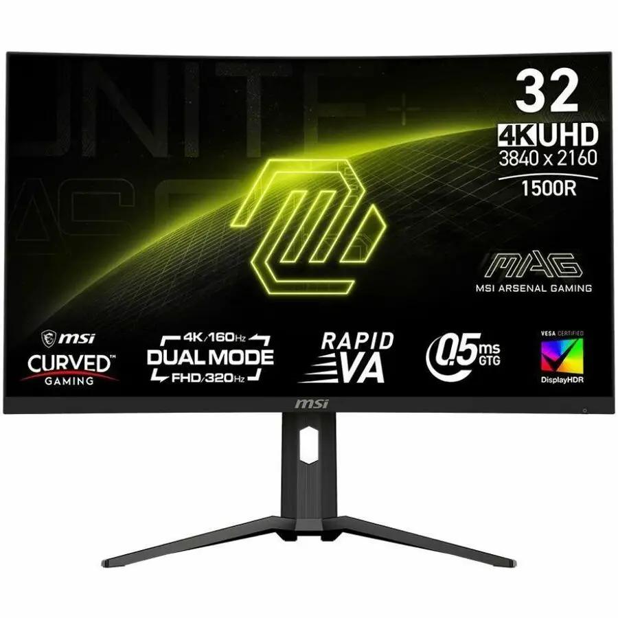 MSI MAG 321CUPDF 31.5-inch curved UHD gaming monitor with 320Hz AdaptiveSync