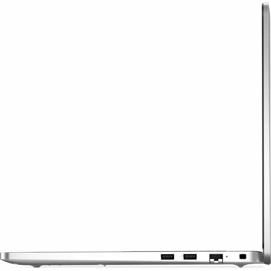 Dell Pro 16 Copilot laptop, silver chassis, side view with USB ports