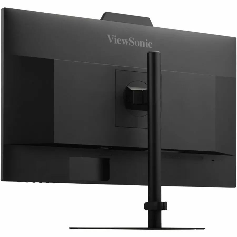 ViewSonic VG2741V 27-inch IPS monitor, rear view on black adjustable stand