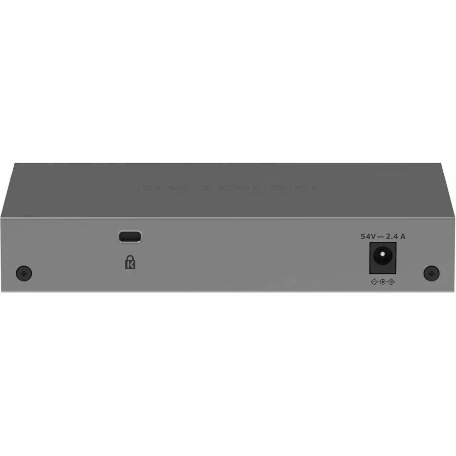NETGEAR GS108PE 8-Port PoE+ Managed Switch front panel, gray metal enclosure