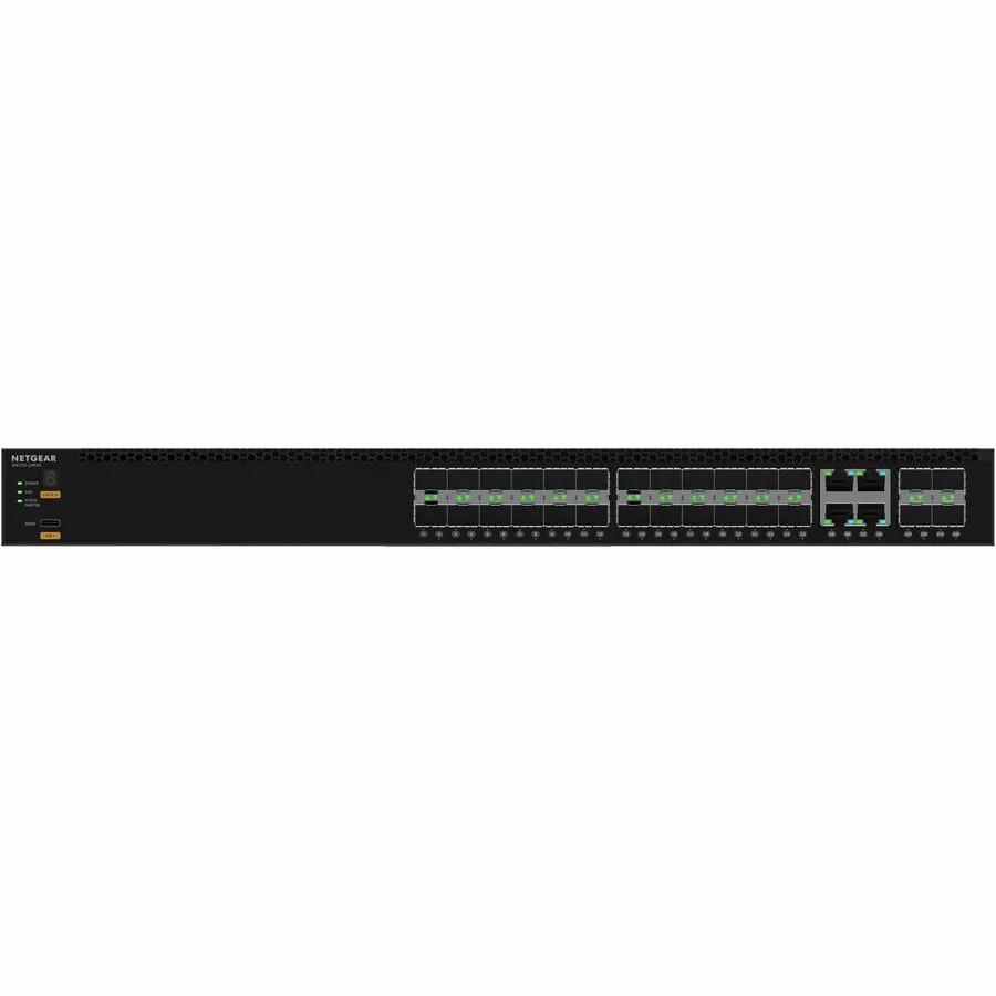 NETGEAR AV M4350 24-Port 10GbE SFP+ Managed Switch in black