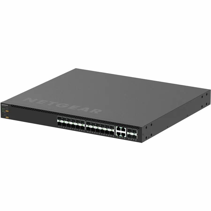NETGEAR M4350 24-port 10GbE SFP+ managed switch, 1U rack-mountable