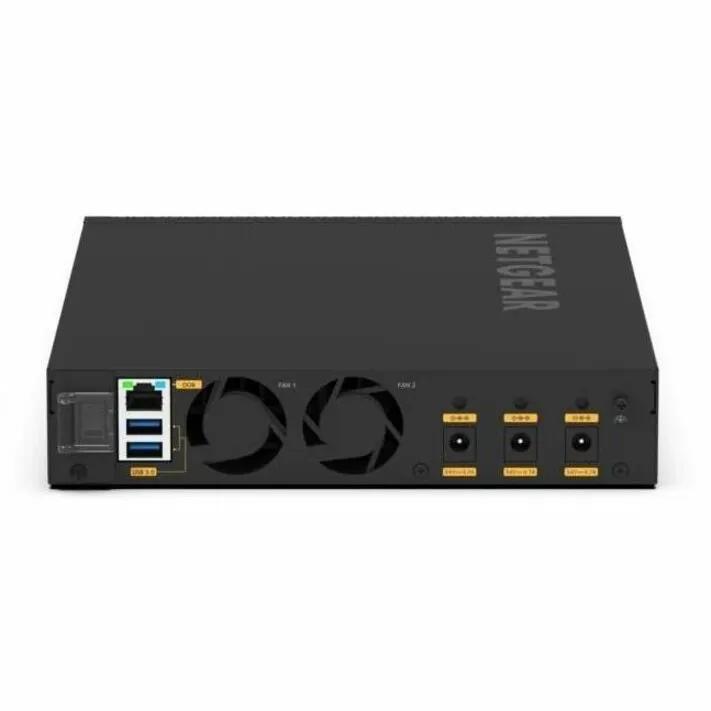 Netgear M4350 8-Port managed switch, black chassis with NETGEAR branding