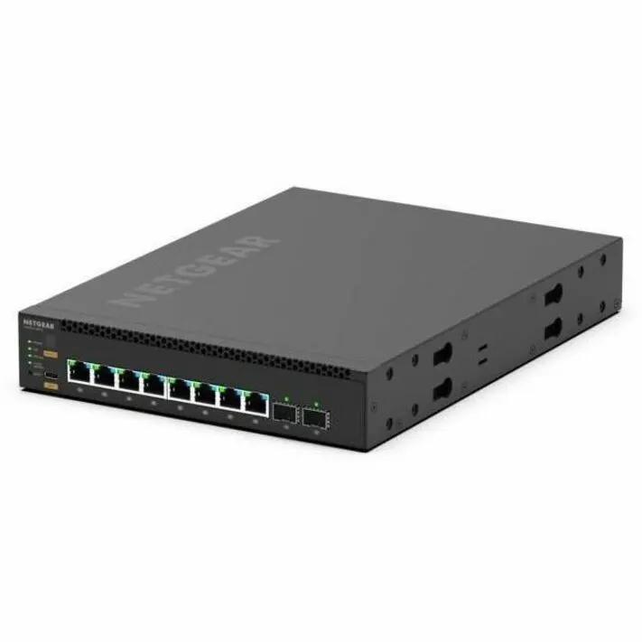 NETGEAR M4350 8-Port Managed Switch, black network switch with eight RJ45 ports