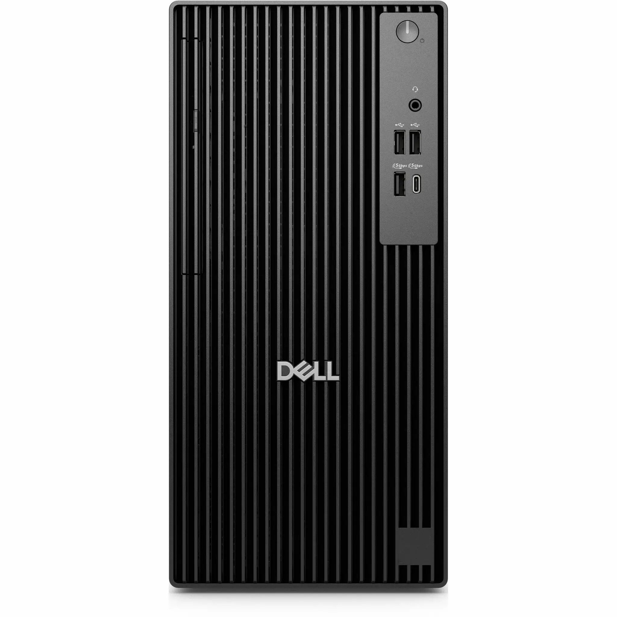 Dell QCT1250 Pro Tower desktop computer with Intel Core i7, 16GB RAM, 512GB SSD, black front panel