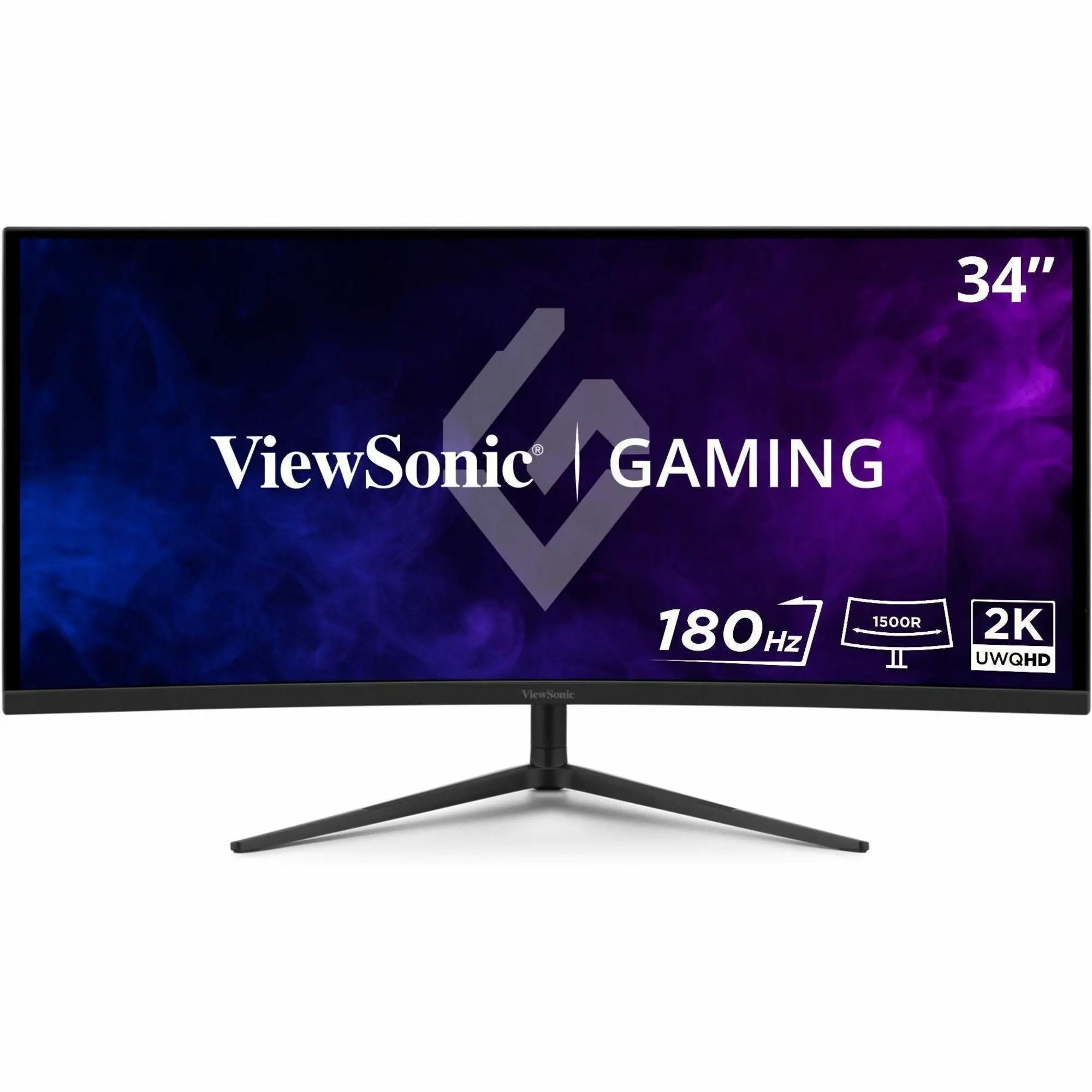 ViewSonic VX3418C-2K 34-inch curved gaming monitor with 3440x1440 UWQHD and 180Hz