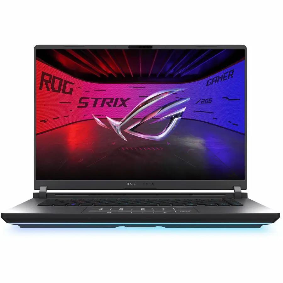 ASUS ROG Strix G16 black gaming laptop with 16-inch display, i7-14650HX, 16GB RAM, 1TB SSD