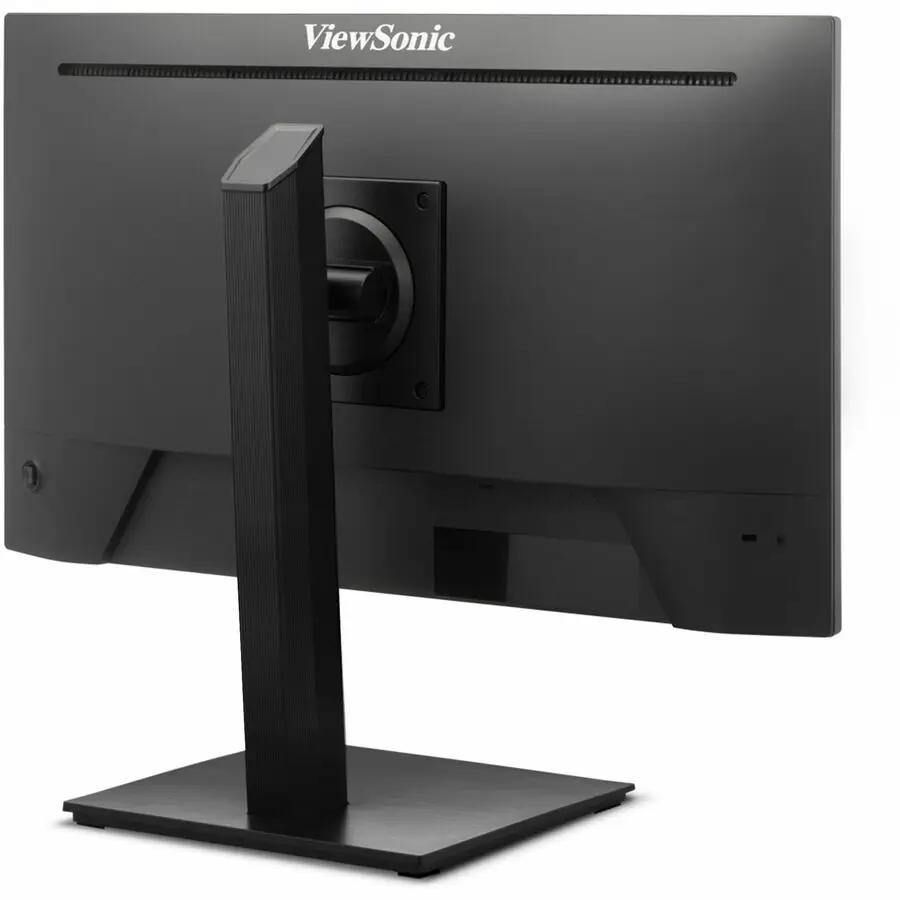 ViewSonic VA2448 24-inch IPS monitor on black stand (rear view)