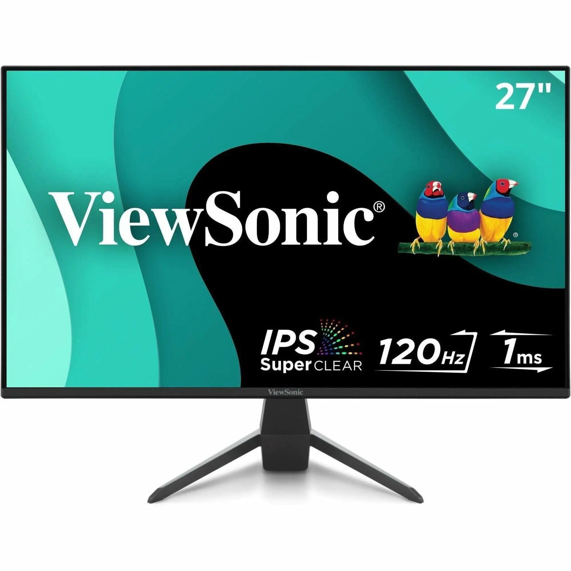 ViewSonic VX2770-MHD 27-inch IPS monitor on a black three-legged stand