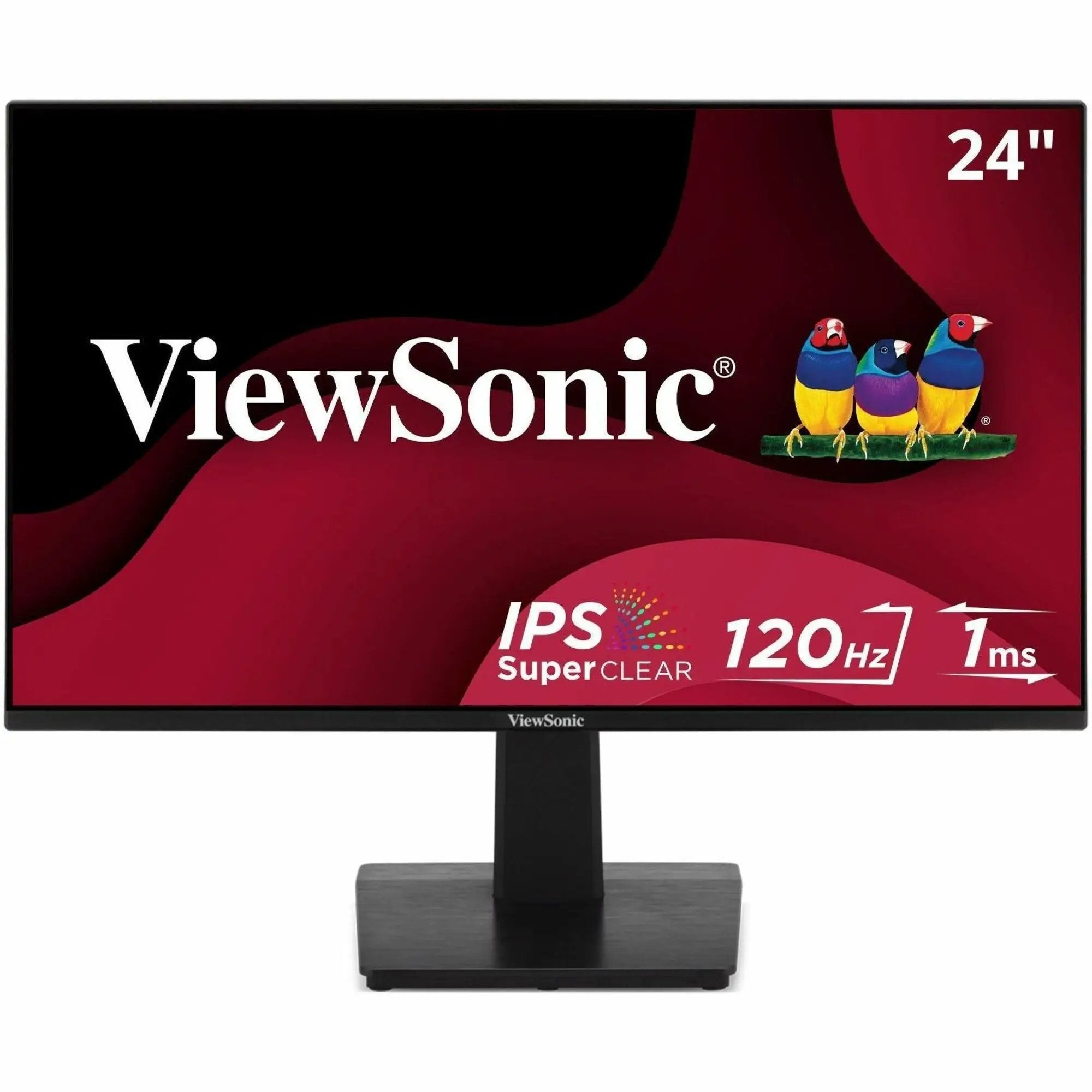 ViewSonic VA2448 24-inch IPS monitor on black stand