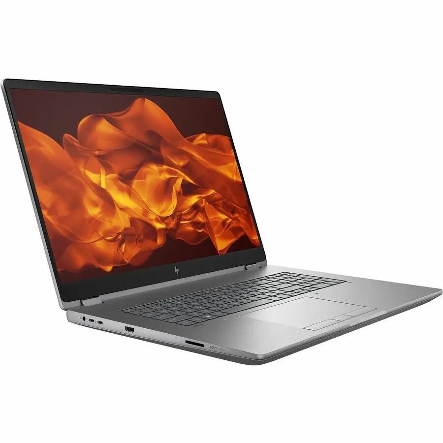 HP ZBook Fury 18 mobile workstation laptop in silver