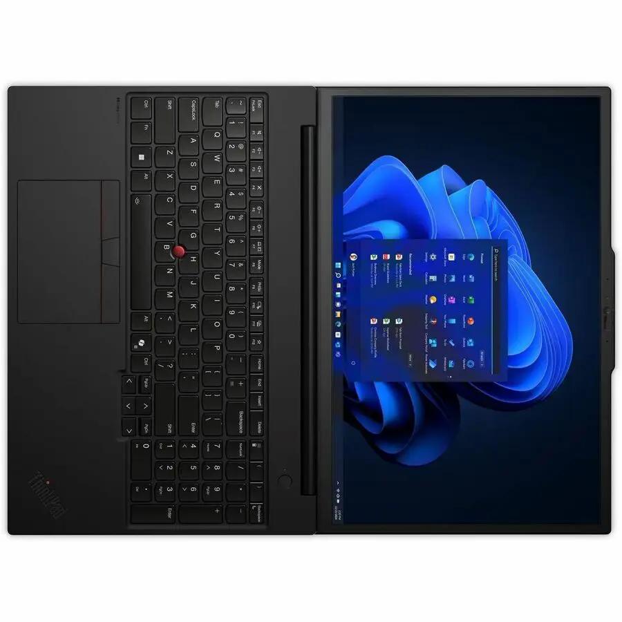 Lenovo ThinkPad P16s G4 laptop, black, 32GB RAM, 512GB PCIe SSD, open with Windows desktop