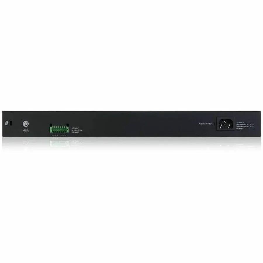 Zyxel XMG2230 52-Port Gigabit PoE SFP+ managed switch in a black rack-mount chassis
