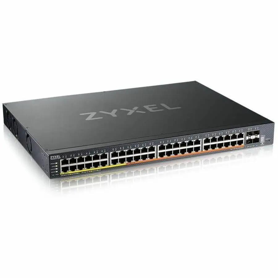 Zyxel XMG2230 52-Port Gigabit PoE SFP+ managed switch, black chassis