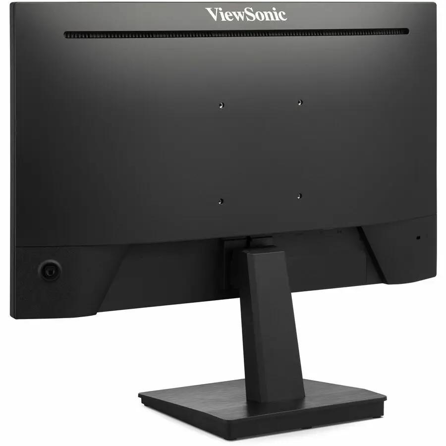 ViewSonic VA2448 24-inch black monitor rear view on stand with logo