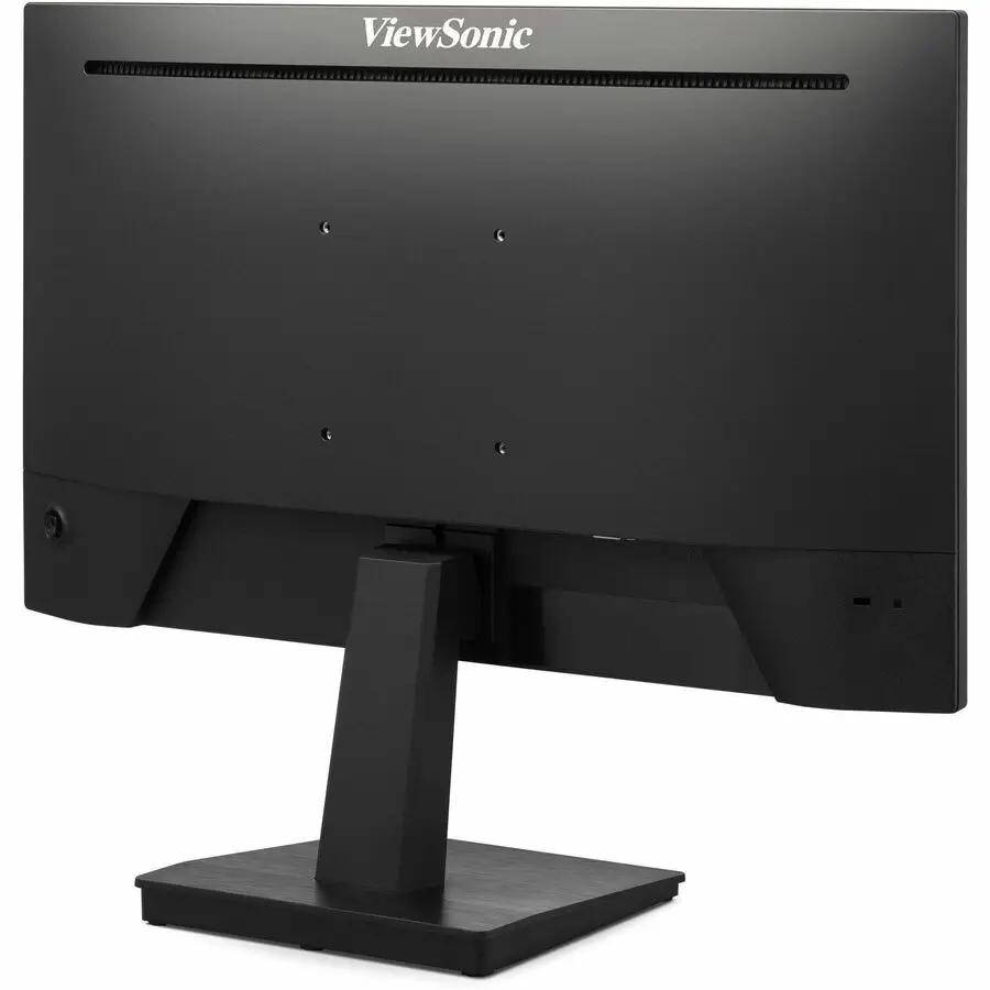 ViewSonic VA2448 24-inch black monitor on stand, rear view